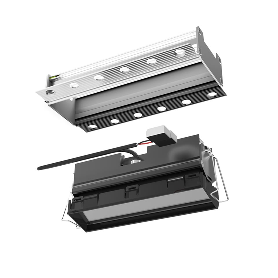 Artemide - SHARP.RCS.TLESS.8X 22W 930 WW RIFL.NRO