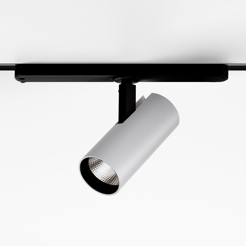 Artemide - VECTOR 55 TRACK 927 FL ND BR.SILVER