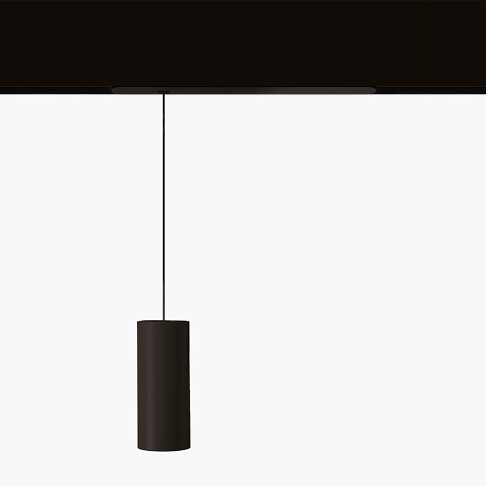 Artemide - Vector 55 White Integralis FL - Magnetic track pendant - Black