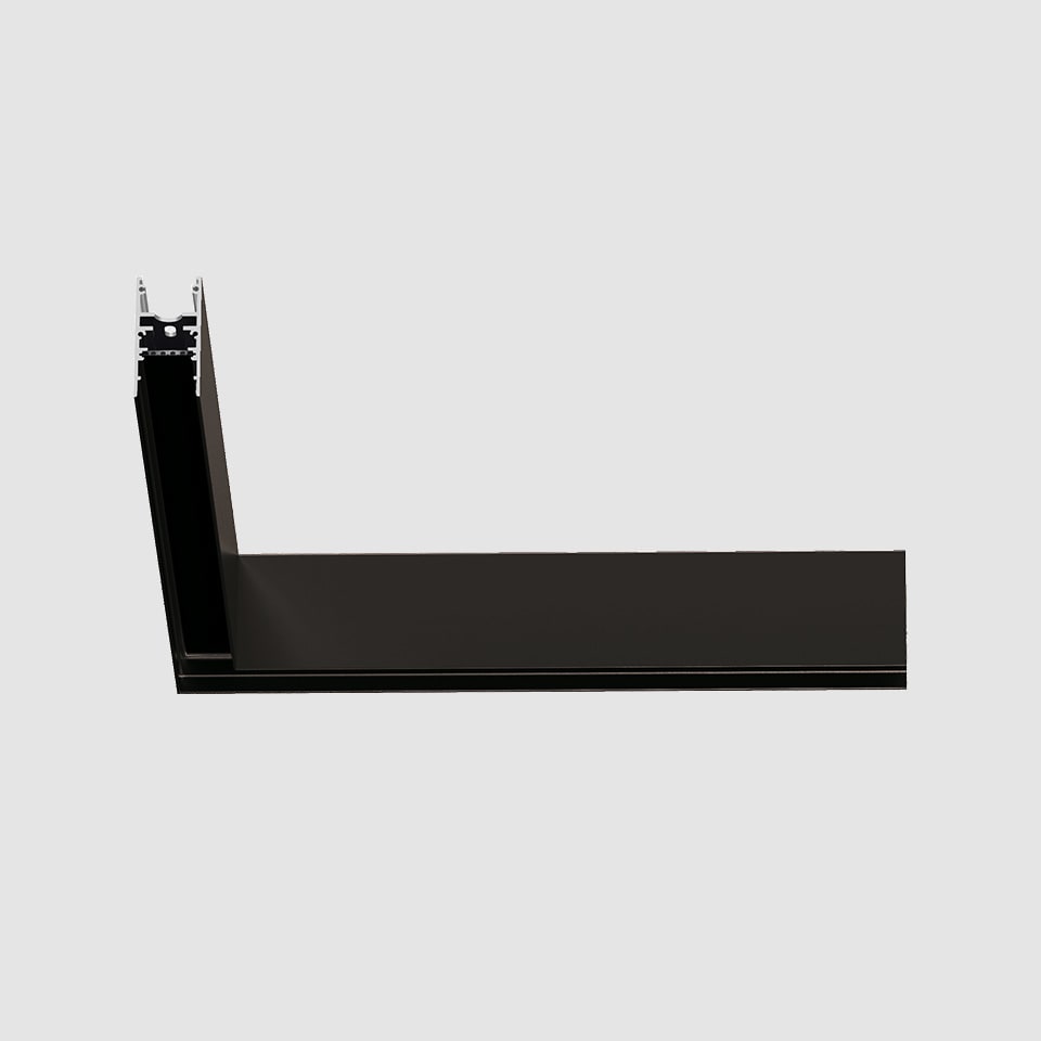 Artemide - A.24 PLAF. GIUNTO 90 COMPL. SHARP BLACK