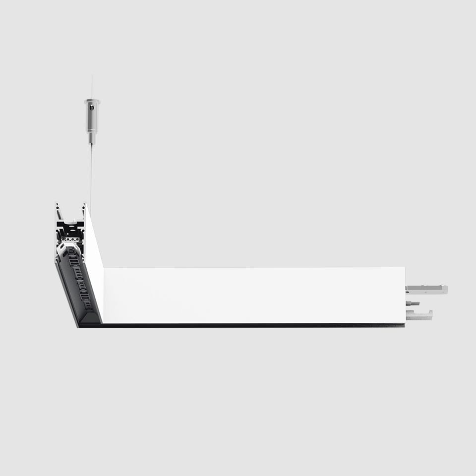 Artemide - A.24 SOSP. ANGOLO 90 DIR.DIFF.2700K WHT