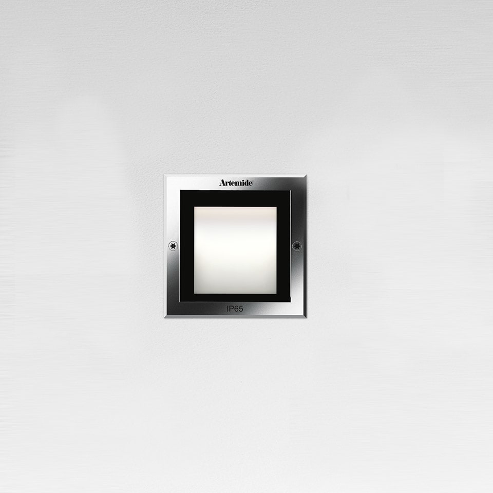 Artemide - FACI 12 INCASSO PARETE LED 3000K CROMO