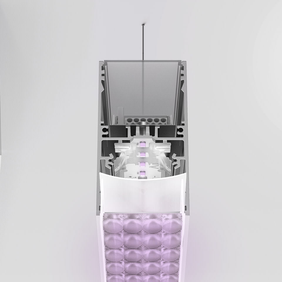 Artemide - A.39 PIL - Ceiling-Suspension - 1184 - Controlled Emission - White - Artemide AP