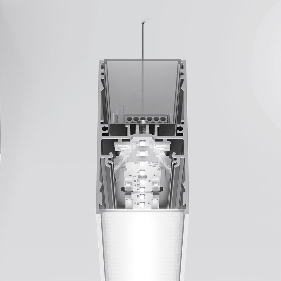 Artemide - A.39 SOS-PLF DIFF 1480MM 840 DIM SIL