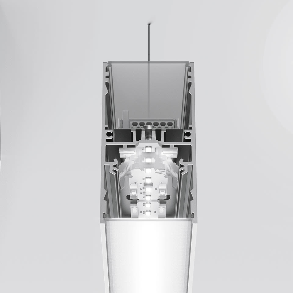 Artemide - A.39 WI - Ceiling-Suspension - 2960 - Diffused Emission - White - DALI