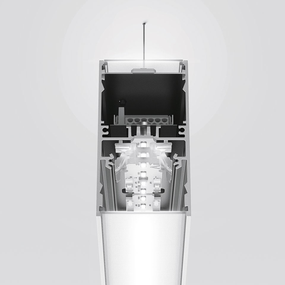 Artemide - A.39 SOS DIR\\IND DIFF 1184MM 830 DIM BCO