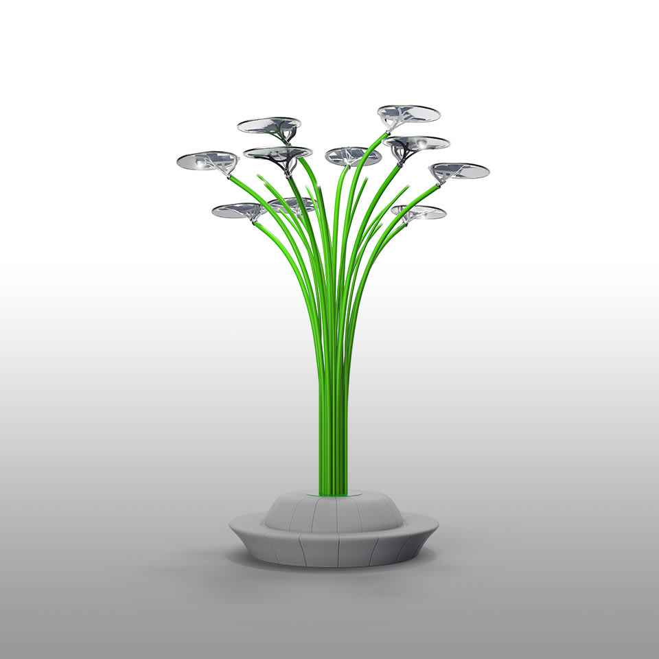 Artemide - SOLAR TREE GEN.2 CON SEDUTE LED+SOLARE