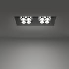 Artemide - UNA PRO 75 ADJ Rx2 3000K-FL - ALU-NRO