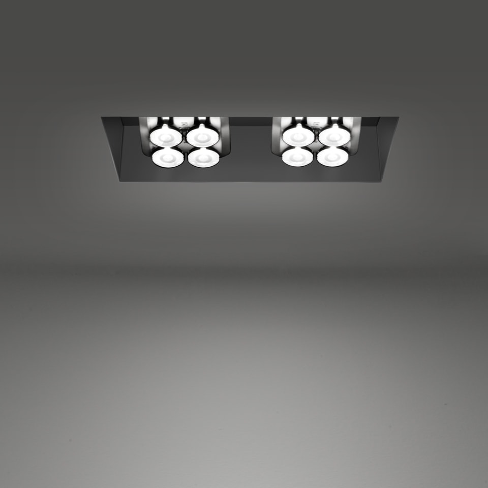 Artemide - UNA PRO 75 ADJ Rx2 3700K-WFL - ALU-NRO