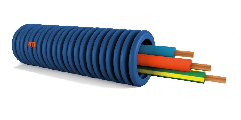 PM Flex - PREFILBLEU dm.16 3x1,5 bleu-orange-vert-jaune H07V-U