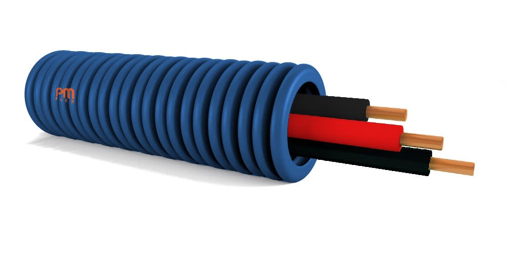 PM Flex - PREFILBLEU dm.16 3x1,5 noir-noir-rouge H07V-U