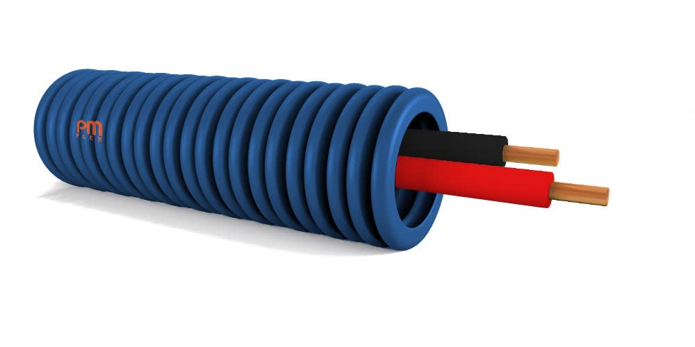 PM Flex - PREFILBLEU dm.16 2x1,5 noir-rouge H07V-U