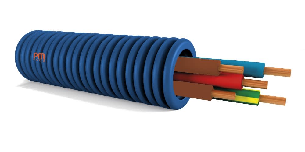 PM Flex - PREFILBLEU dm.20 3x2,5 bleu-marron-vert-jaune H07V-U