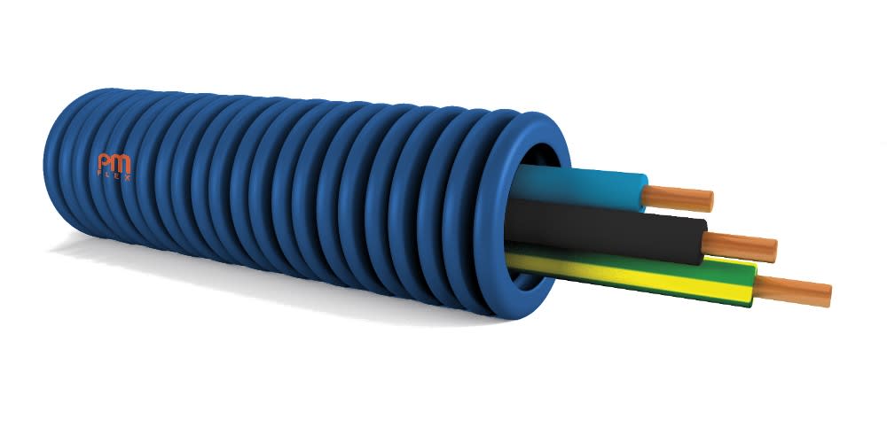 PM Flex - PREFILBLEU dm.20 3X1,5 bleu-noir-vert-jaune H07V-U