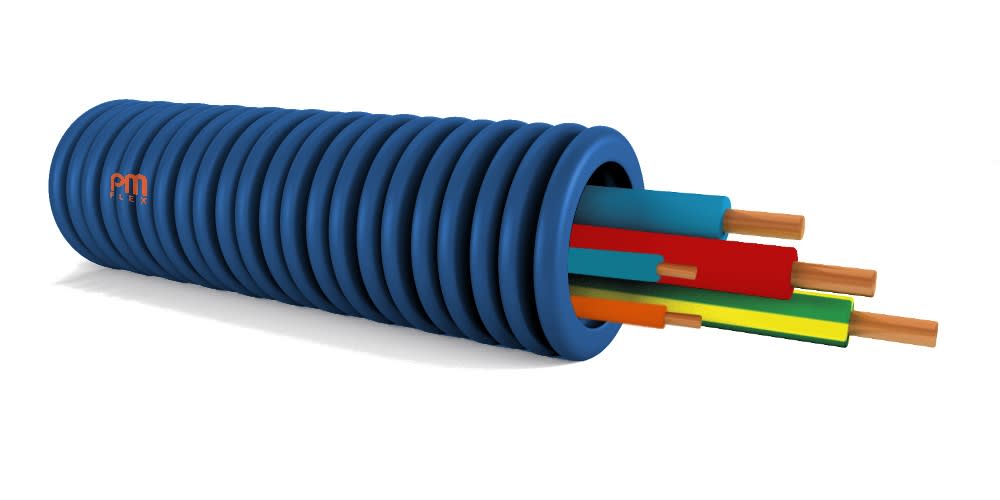 PM Flex - PREFILBLEU dm.20 3x2,5+2x1,5 bleu-rouge-vert-jaune + bleu-orange