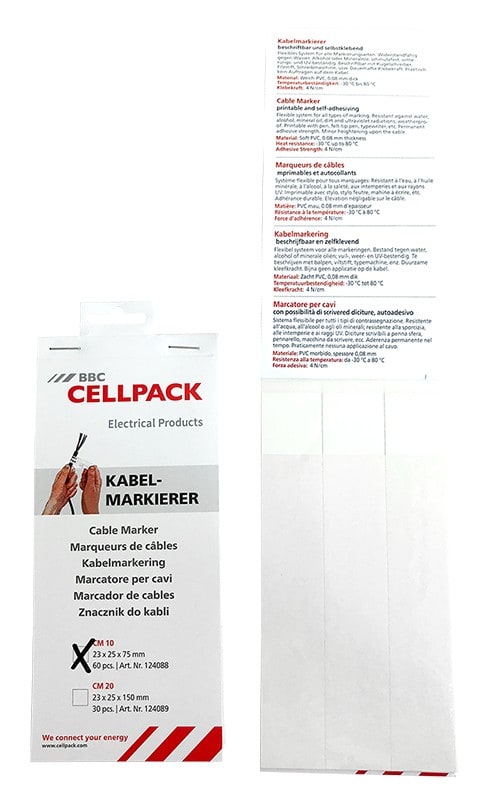 Cellpack - Etiquettes de repérage CM/20