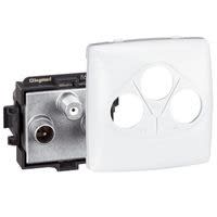 Planet Wattohm - prise tvfmsat composable blanc