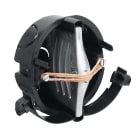 Planet Wattohm - Boîte simple Système Linéal - Pour plinthe Keva 125mmx20mm - PVC Blanc Artic