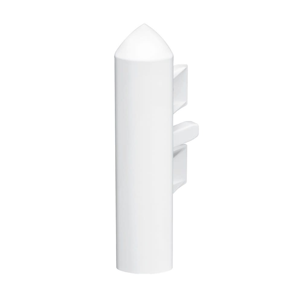 Planet Wattohm - Embout droit ou gauche - Pour plinthe Keva 125mmx20mm - PVC Blanc Artic