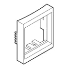 Planet Wattohm - Bague adaptateur pour prise informatique 45x45mm-Pour plinthe Keva-PVC Blanc