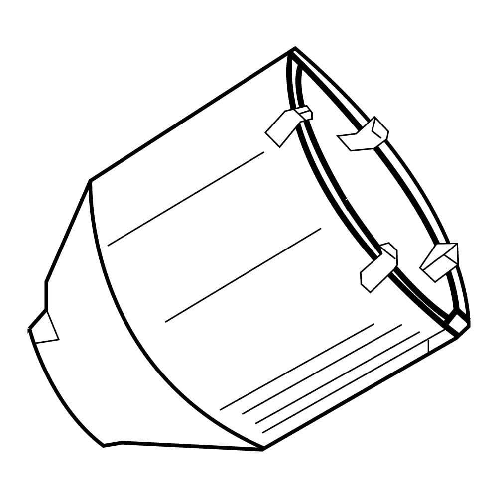 Planet Wattohm - Trépan béton Système Linéal - Ø68mm - Pour plinthe et moulure Keva