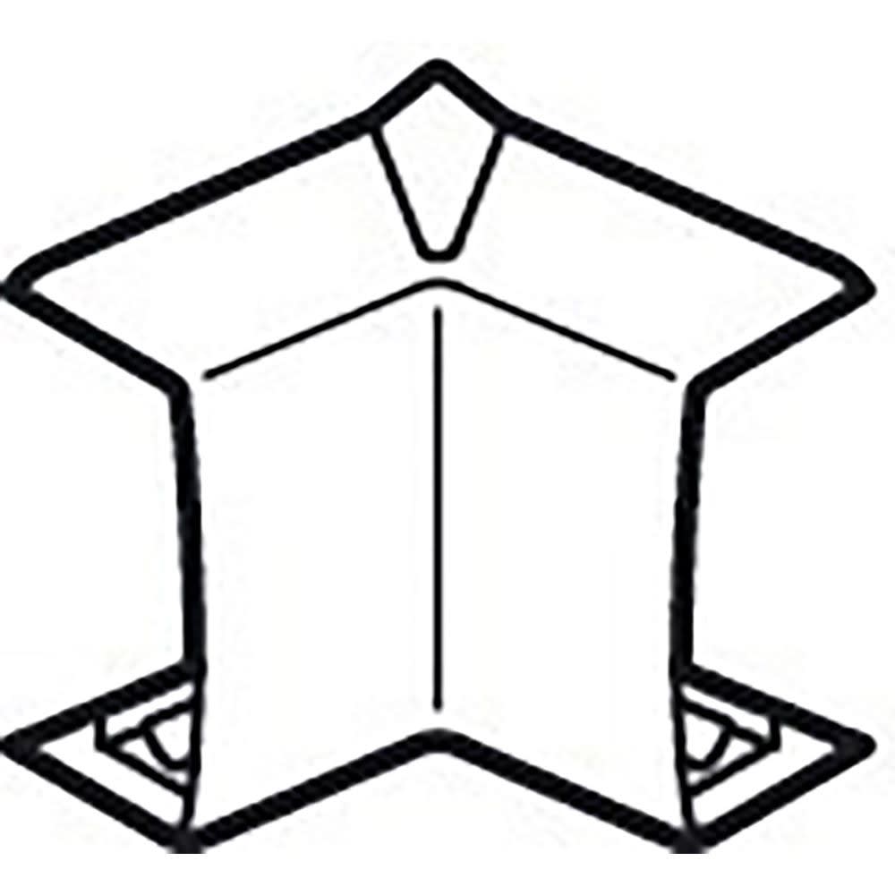 Planet Wattohm - Angle intérieur Variasouple pour moulure Keva 20mmx10mm - PVC Blanc Artic