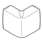 Planet Wattohm - Angle exterieur Variasouple +ou-7 pour moulure Keva 22mmx12mm -PVC Blanc Artic