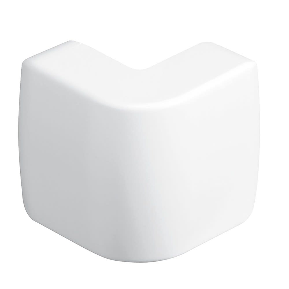 Planet Wattohm - Angle extérieur Variasouple +ou-7° pour moulure Keva 32mmx12mm -PVC Blanc Artic