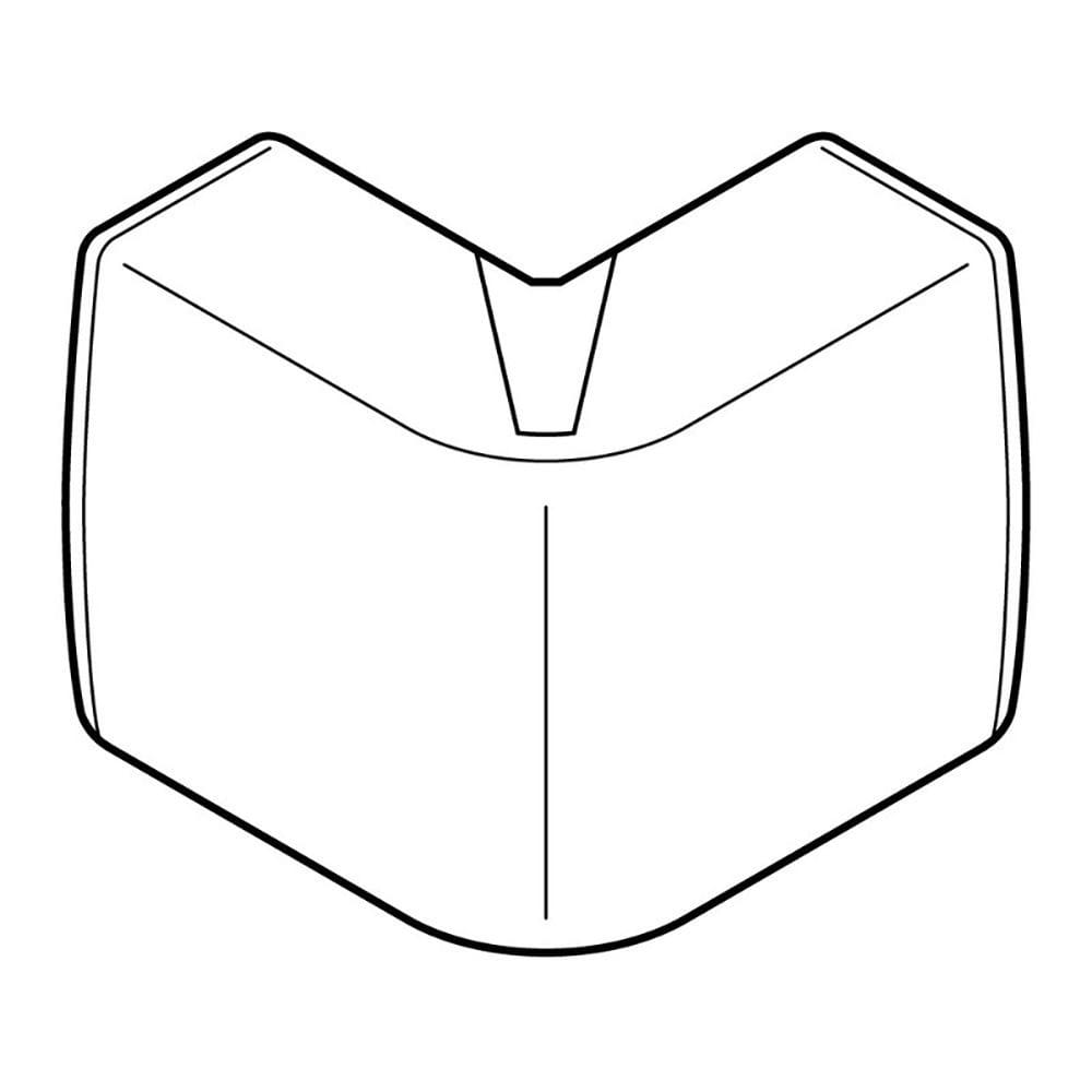Planet Wattohm - Angle exterieur Variasouple +ou-7 pour moulure Keva 50mmx15mm -PVC Blanc Artic