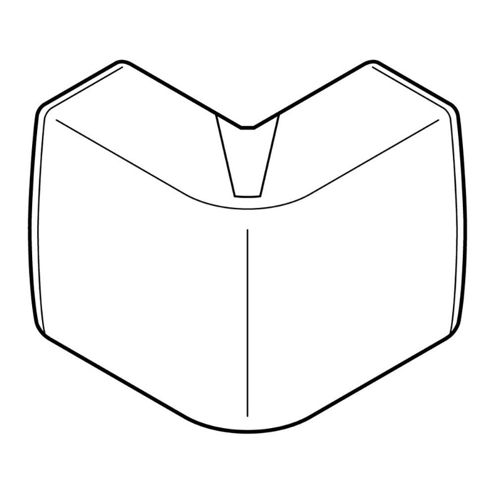 Planet Wattohm - Angle extérieur Variasouple +ou-7° pour moulure Keva 50mmx15mm -PVC Blanc Artic