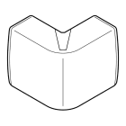Planet Wattohm - Angle extérieur Variasouple +ou-7° pour moulure Keva 50mmx15mm -PVC Blanc Artic