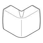 Planet Wattohm - Angle extérieur Variasouple +ou-7° pour moulure Keva 50mmx20mm -PVC Blanc Artic