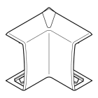 Planet Wattohm - Angle intérieur Variasouple +ou-7° pour moulure Keva 75mmx20mm -PVC Blanc Artic