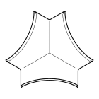 Planet Wattohm - Angle intérieur 3D pour corniche Keva 30mmx30mm -PVC Blanc Artic