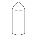 Planet Wattohm - Embout droit ou gauche pour plinthe Keva 80mmx20mm - PVC Blanc Artic