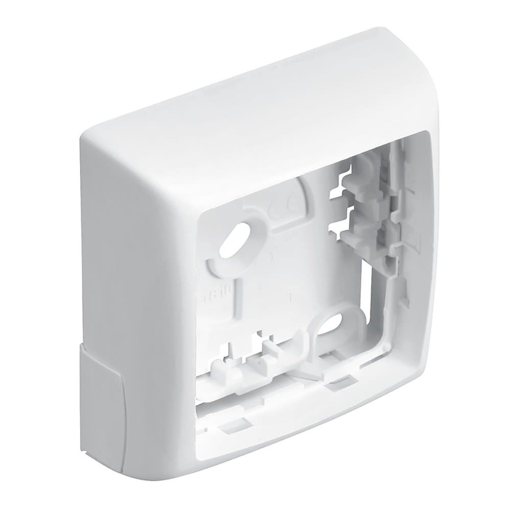 Planet Wattohm - Cadre d'extrémité Appareillage Saillie Legrand - Pour moulure Keva 22x12mm-Blanc