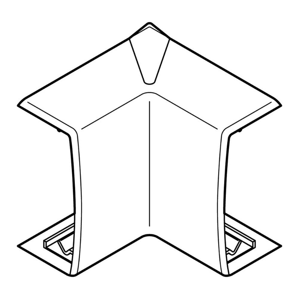 Planet Wattohm - Angle intérieur Variasouple +ou-7° pour moulure Keva 22mmx12mm - PVC Brun