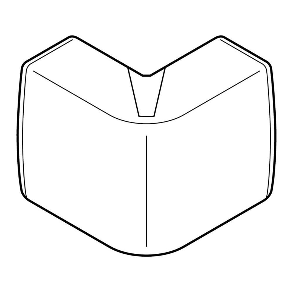 Planet Wattohm - Angle extérieur Variasouple +ou-7° pour moulure Keva 22mmx12mm -PVC Brun