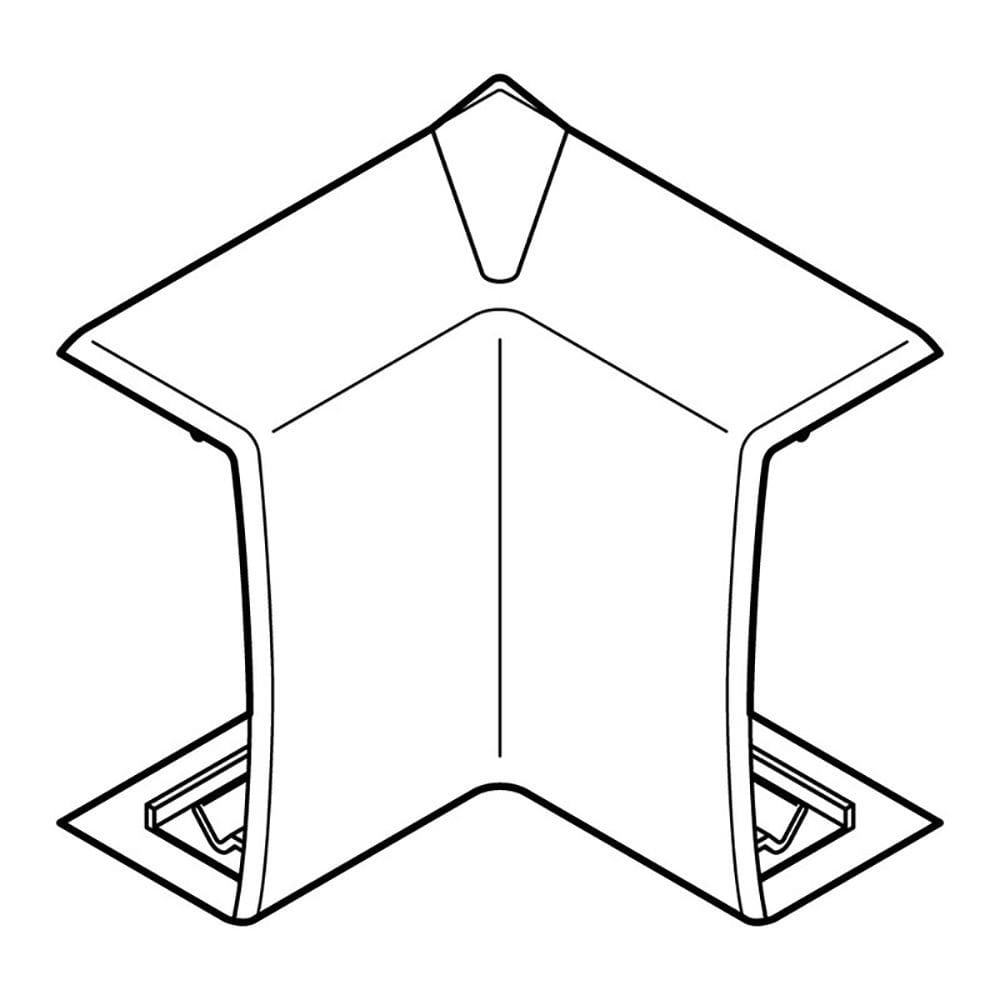Planet Wattohm - Angle intérieur Variasouple +ou-7° pour moulure Keva 32mmx12mm -PVC Brun