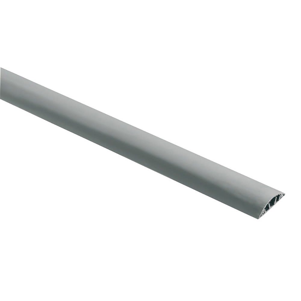 Planet Wattohm - Passage de plancher 50x12mm-Fond+couvercle-3 compartiments-Longueur 2m-Gris 7030