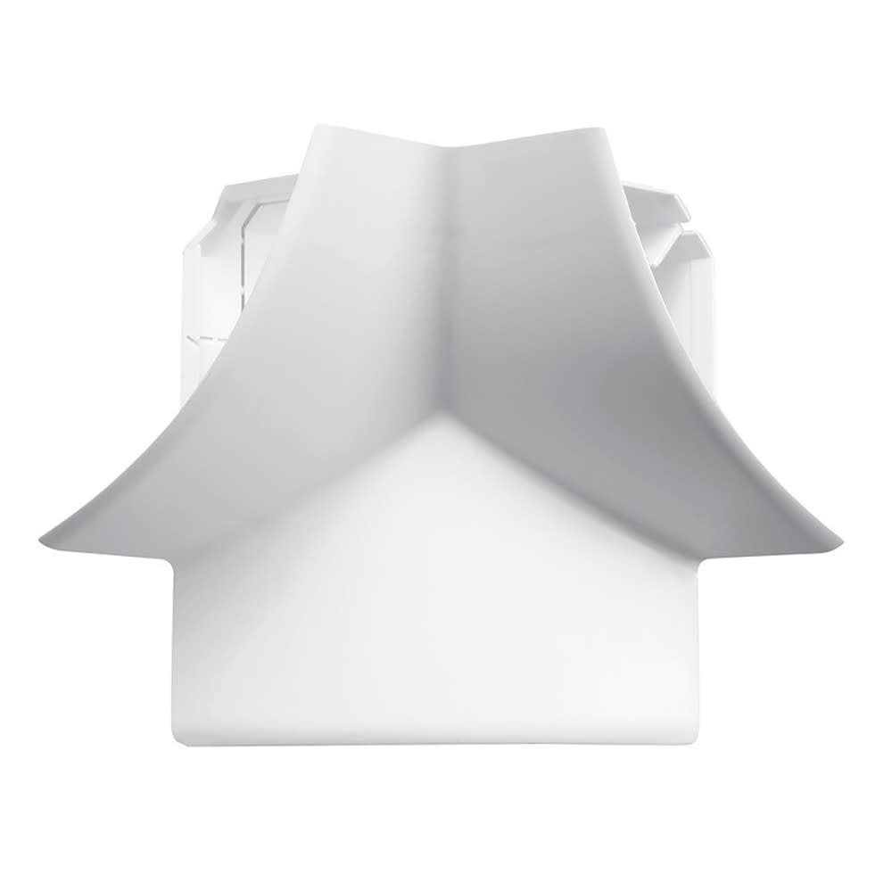 Planet Wattohm - Angle intérieur 3D pour corniche Keva 80mmx80mm -PVC Blanc Artic