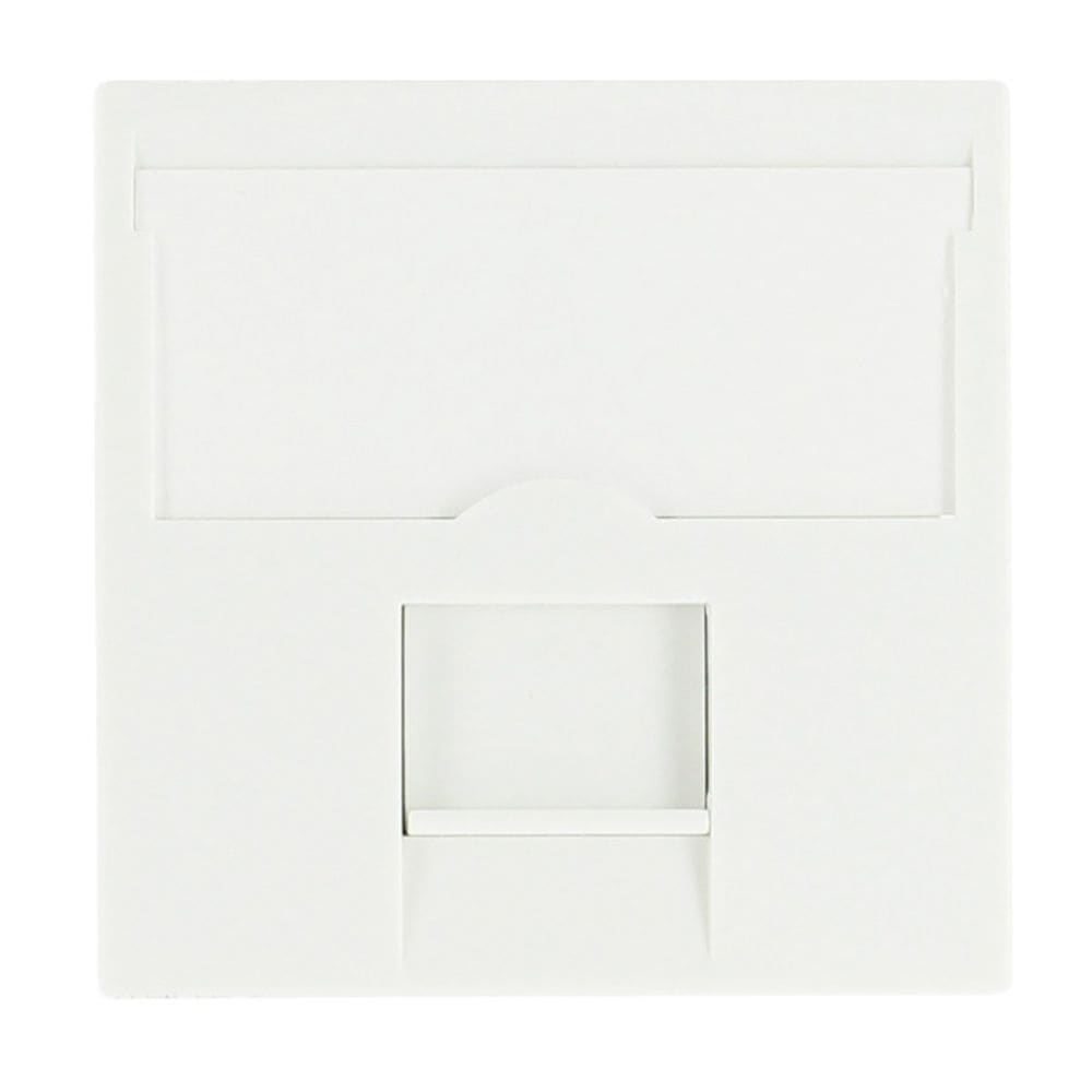Planet Wattohm - Prise RJ45 catégorie 6 Logix - Ecrantée FTP - 2 modules - Blanc Artic