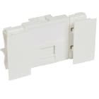 Planet Wattohm - Prise RJ45 catégorie 6 Logix - Blindée STP - 2 modules - Blanc Artic