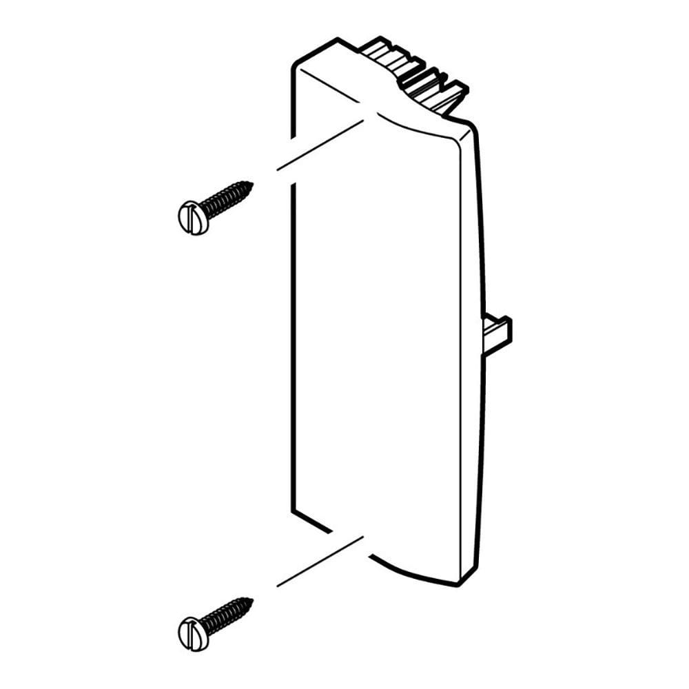 Planet Wattohm - Embout - Pour goulotte Logix 160x50mm - Alumnic