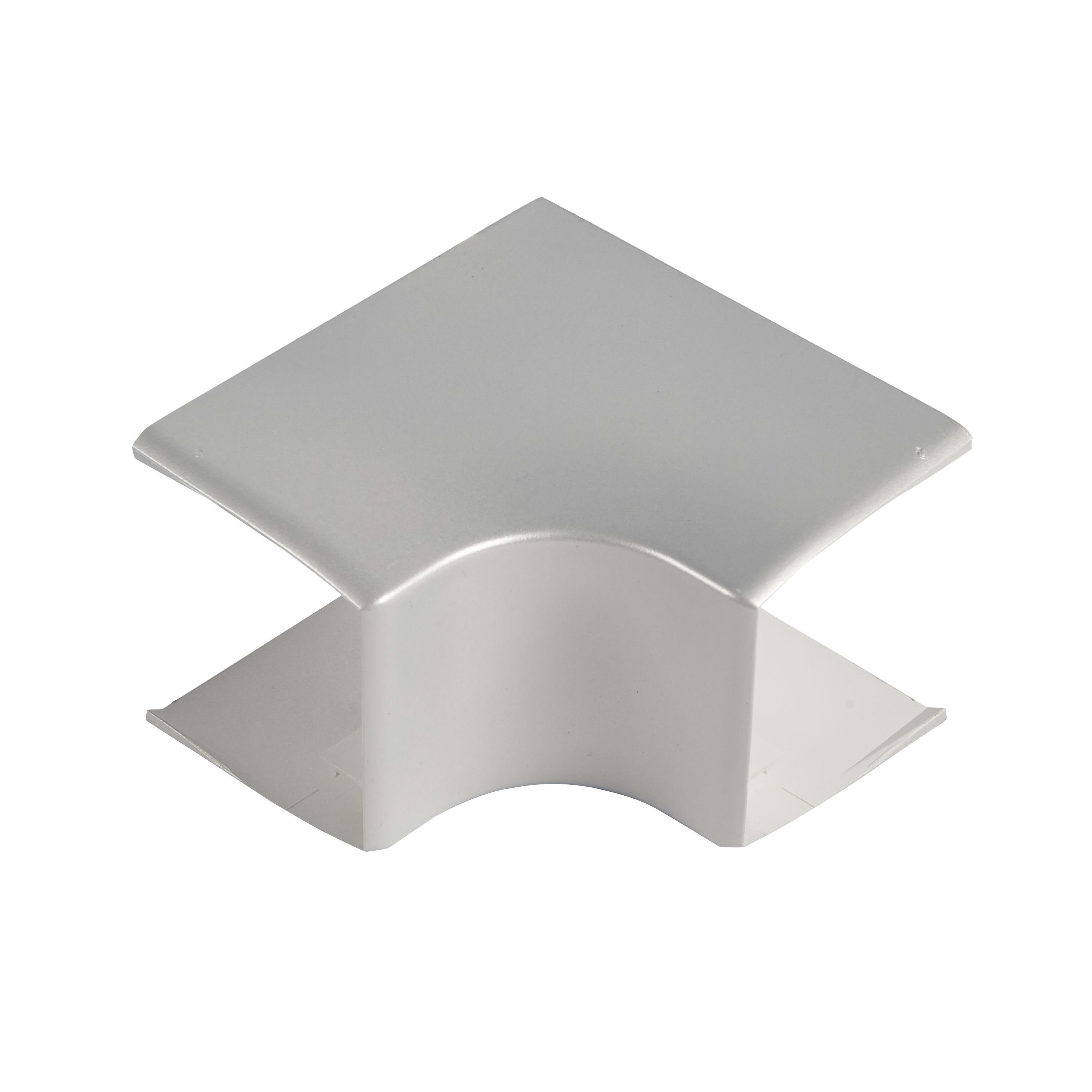 Planet Wattohm - Angle intérieur variable 80° à 120° - Pour goulotte Logix 50x50mm - Alumnic