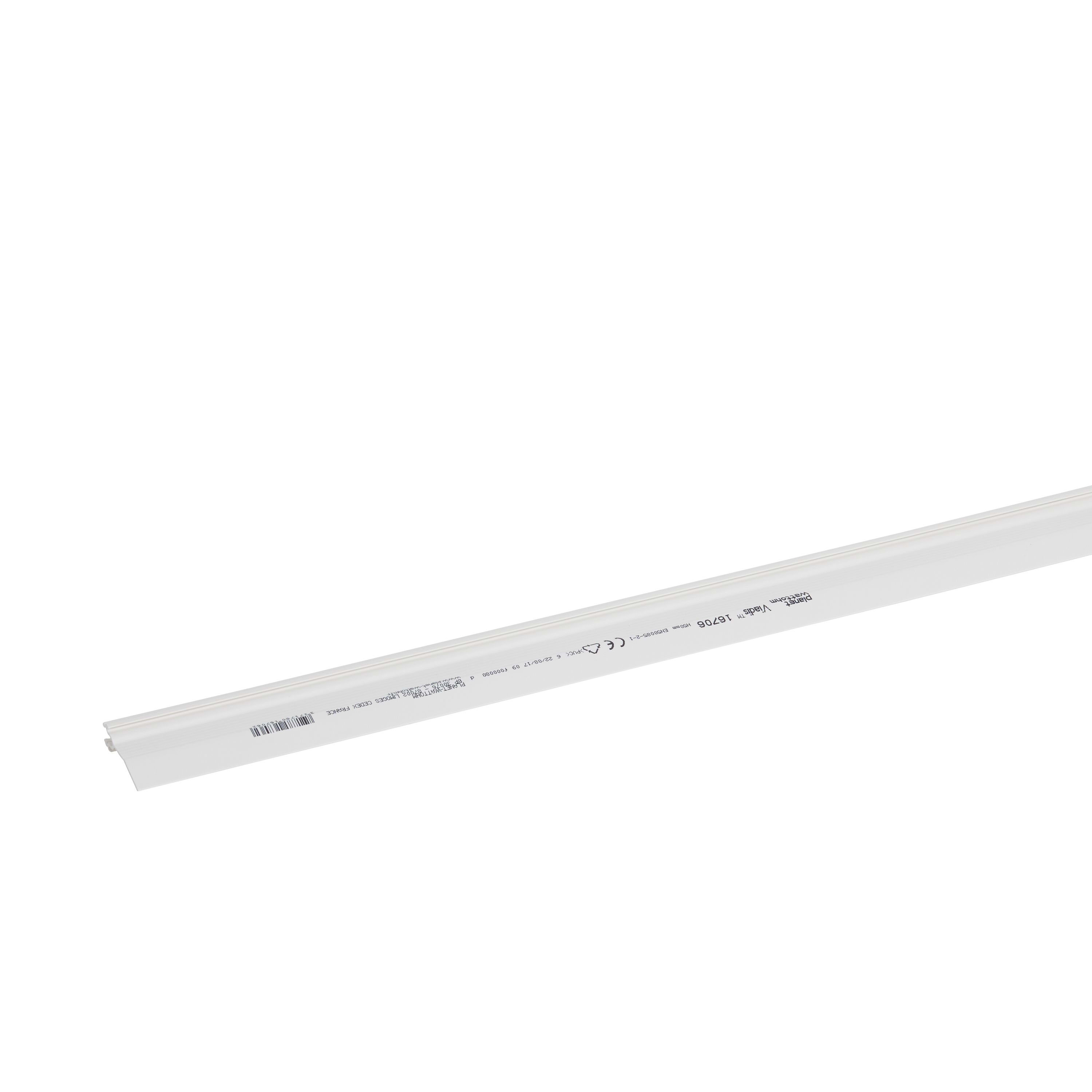 Planet Wattohm - Cloison de séparation - Pour goulotte GTL Viadis 13 modules - Blanc Artic