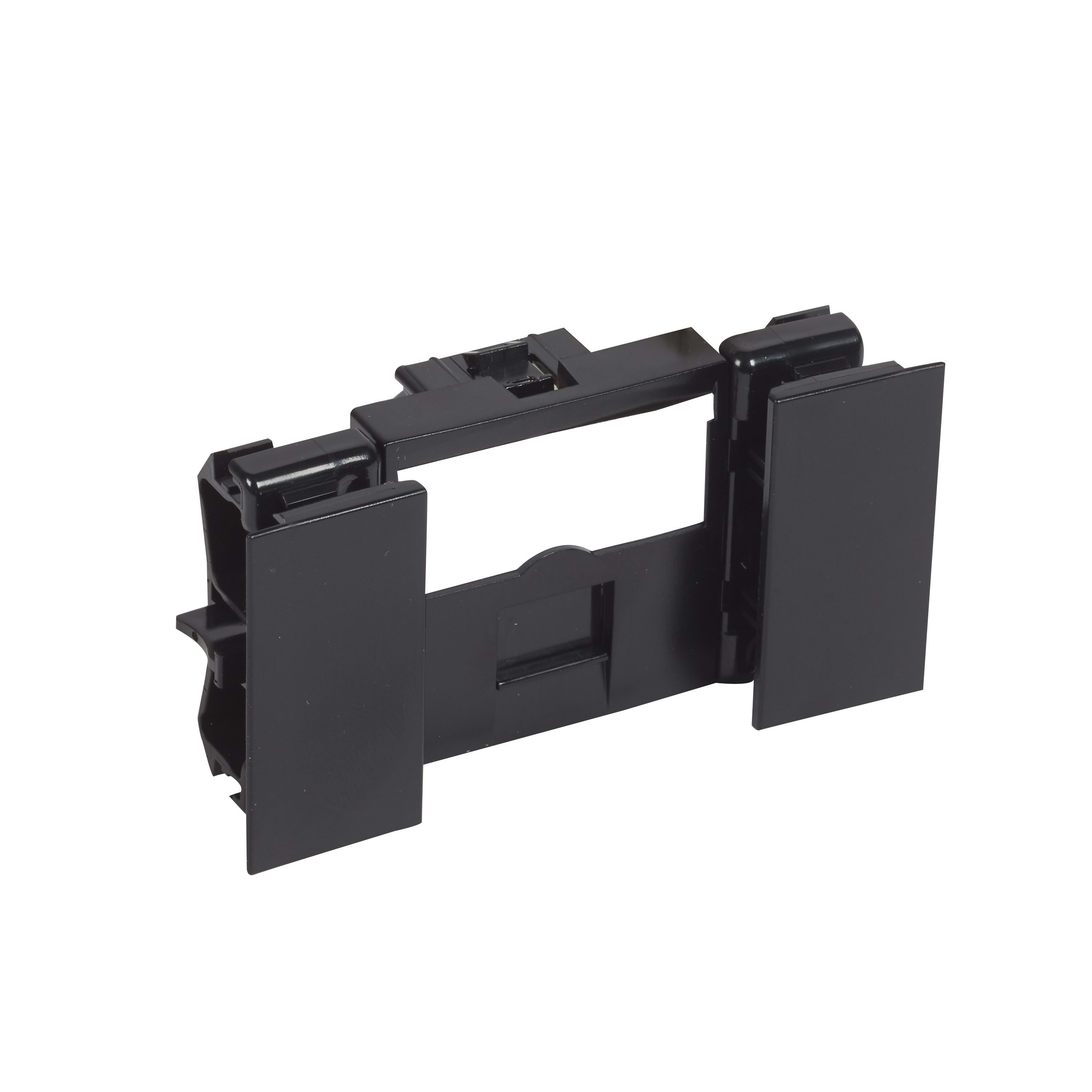 Planet Wattohm - Prise RJ45 catégorie 6 Logix - Blindée STP - 2 modules - Noir