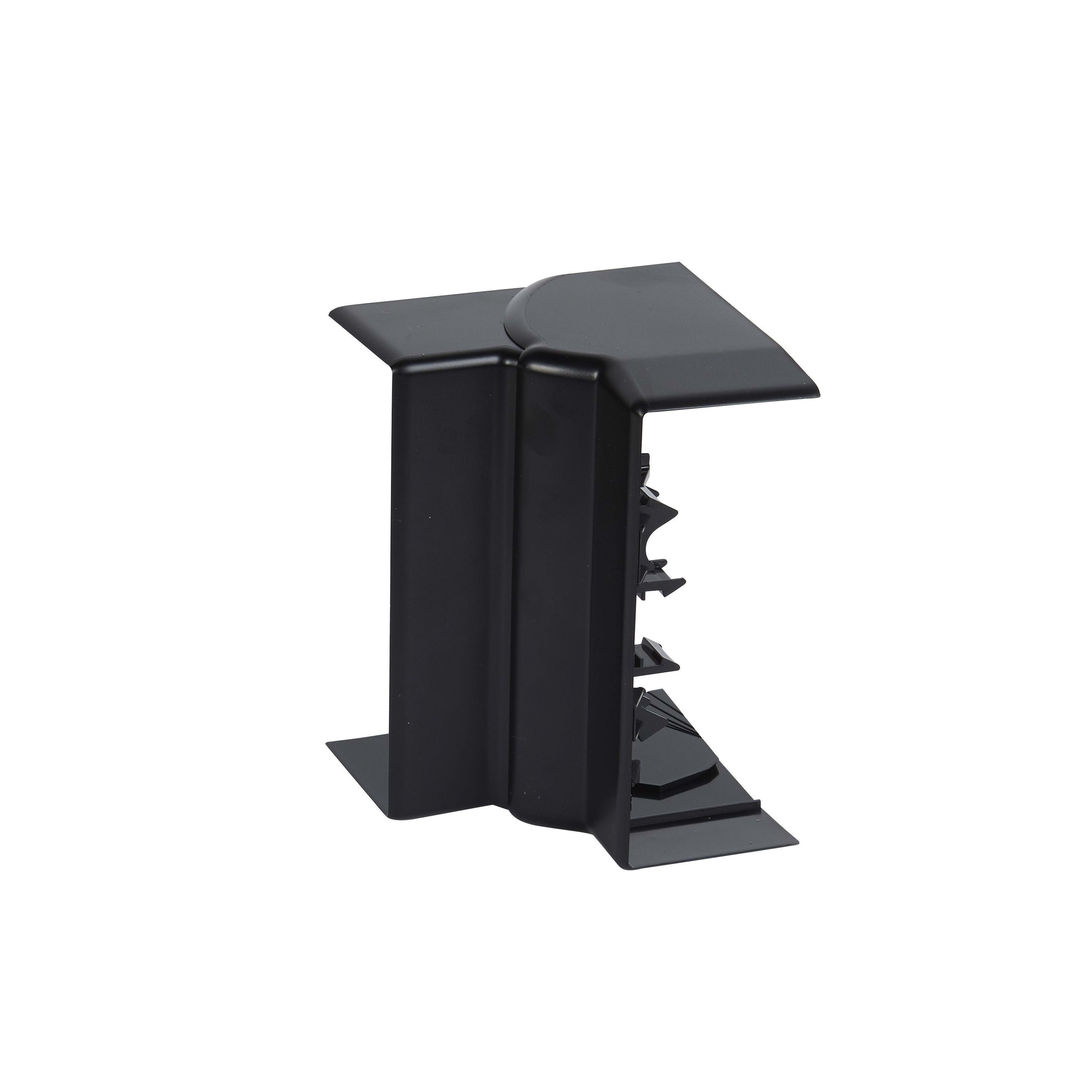 Planet Wattohm - Angle intérieur variable 80°à 120°-Pour goulotte Logix et Logix ZH 130x50mm-Noir