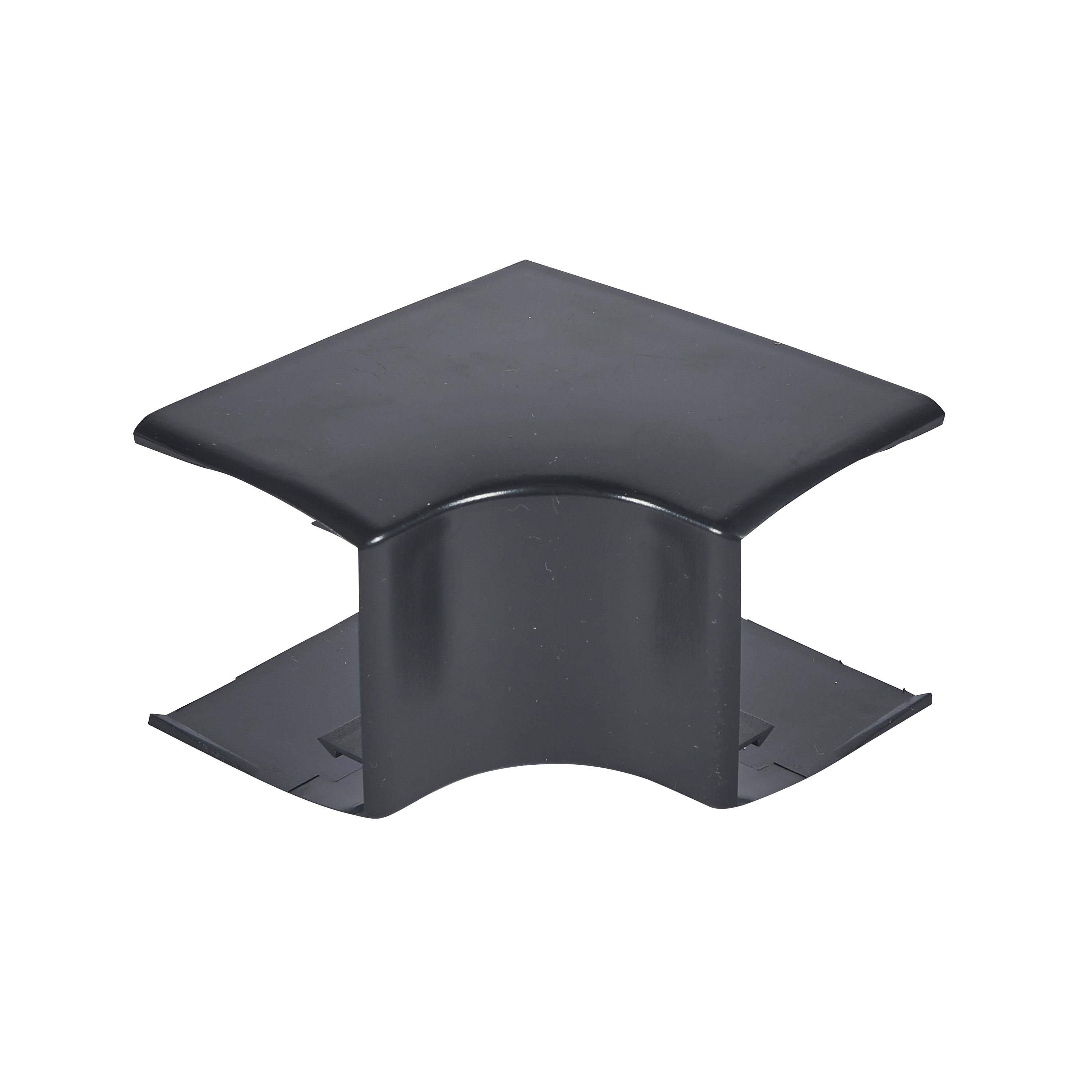 Planet Wattohm - Angle intérieur variable 80° à 120° - Pour goulotte Logix 50x50mm - Noir