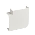 Planet Wattohm - Angle plat - Pour goulotte Logix 45 130x50mm - Blanc antimicrobien